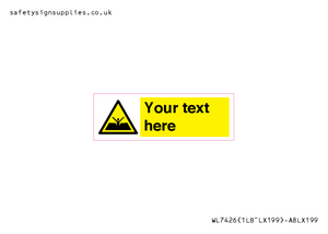 Custom Warning quicksand mud or silt